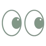 Icône d’yeux symbolisant la transparence et la visibilité.